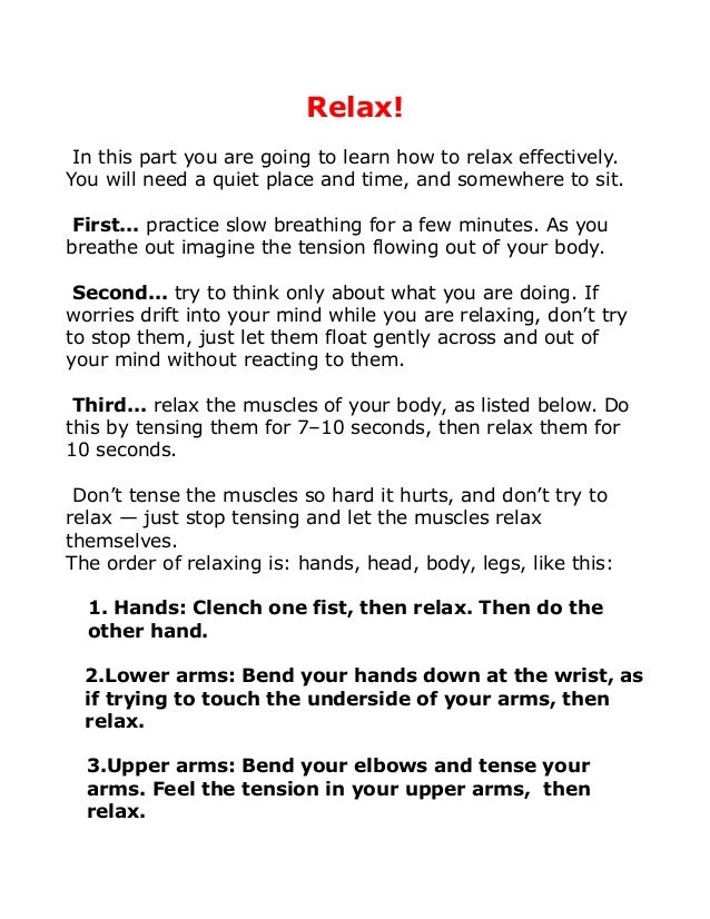 Ways To Relax Your Disposition Anxiety Ways To Relax Your Have Anxiety